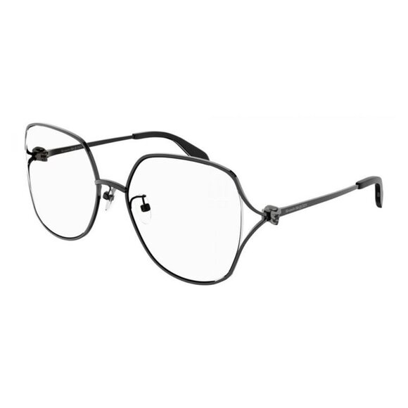 NEW ALEXANDER MCQUEEN EYEGLASSES AM0368O 001  WOMEN BLACK EYEWEAR - Picture 1 of 3